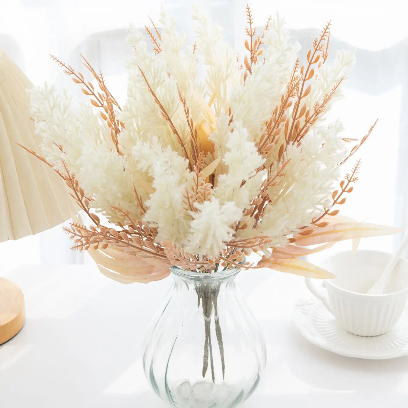 Artificial Silk Reed Stems | Wedding & Home Décor – 38cm