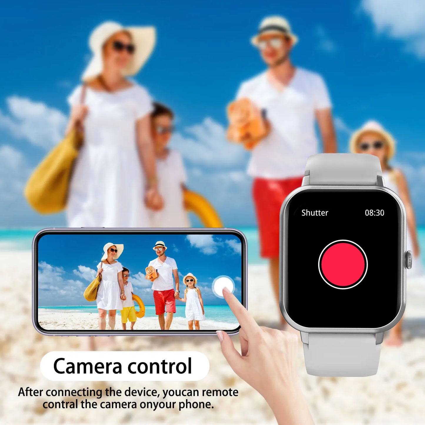 LOMAXFR 1.83" Smart Watch – Wireless Calling, Multi-Sport Mode