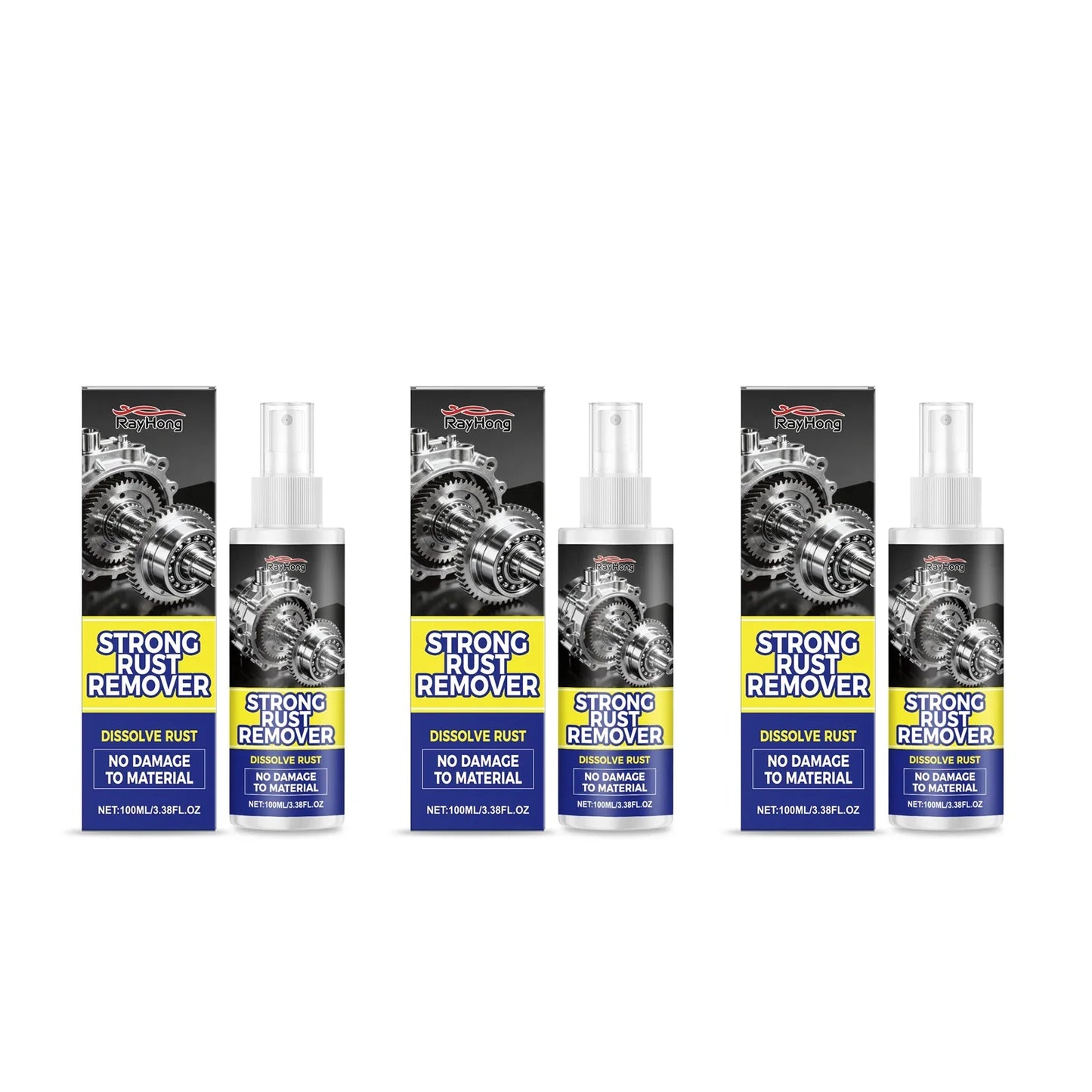 RayHong Car Rust Remover Spray – Chrome & Metal Cleaner 100ml