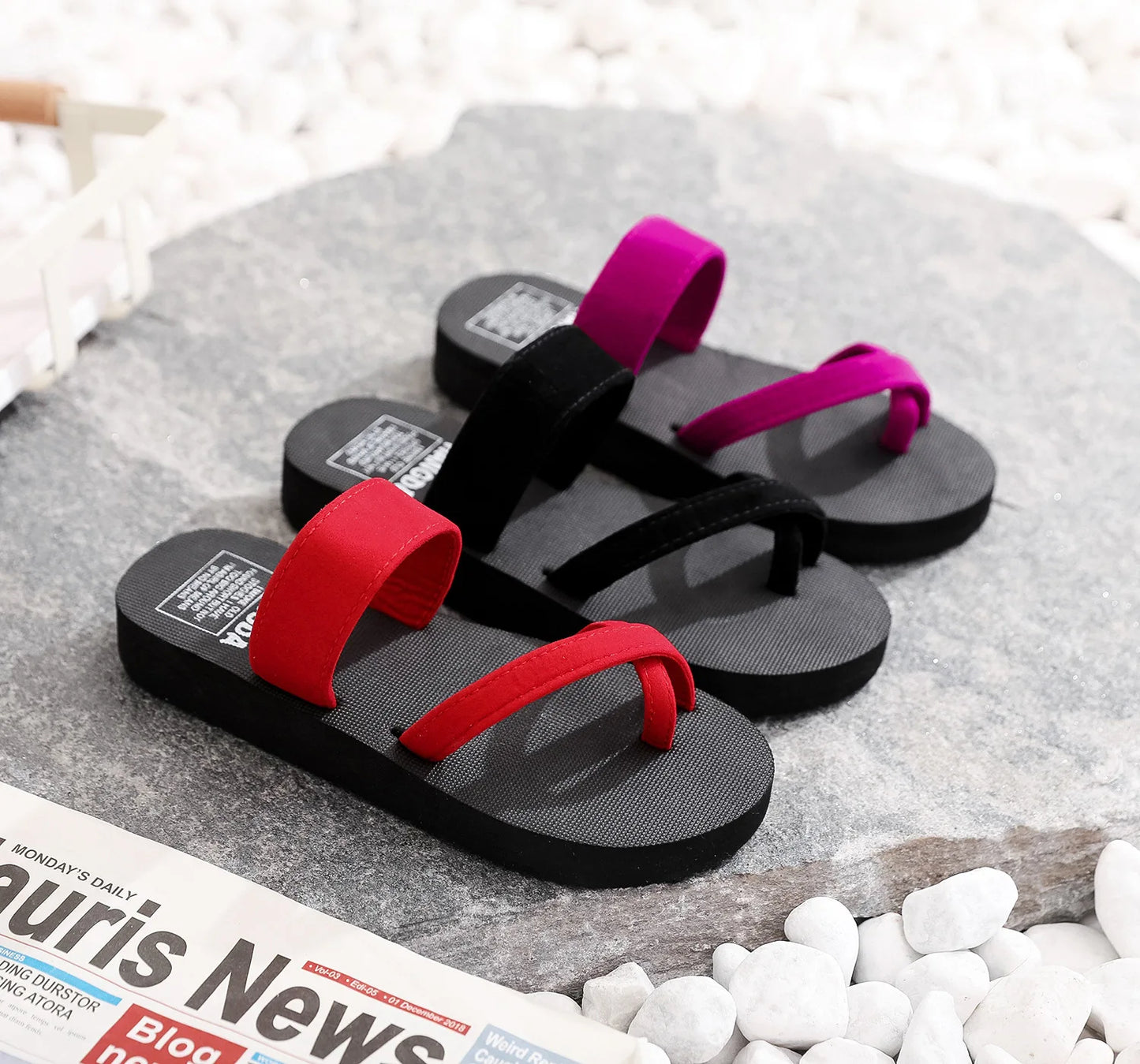 Women's Lightweight EVA Flip-Flop Sandals | Non-Slip Flat Slippers