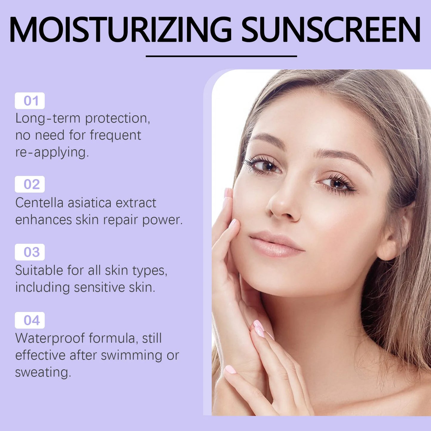 EELHOE SPF 90 UV Sunscreen Cream – Moisturizing, Pore-Minimizing