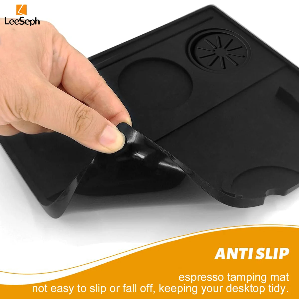 Espresso Tamping Matl, Coffee Accessory Tamp Station Mat for Home, Cafe, Silicone Non Slip Holder Pad Coffee Press Cushion Too Peaceful Pleasures Health and Wellness