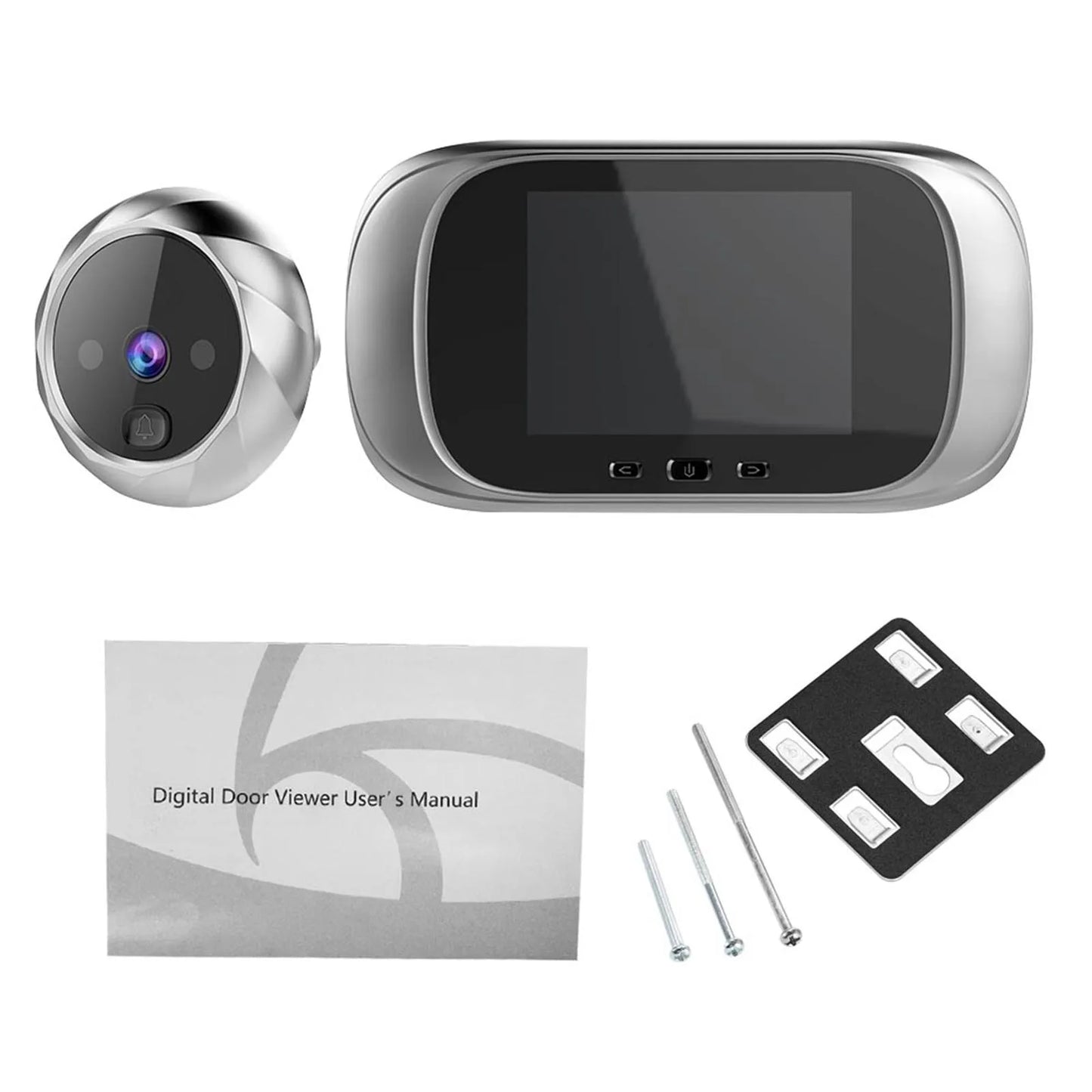 Digital Peephole Door Camera | 2.8" LCD Night Vision Doorbell Viewer