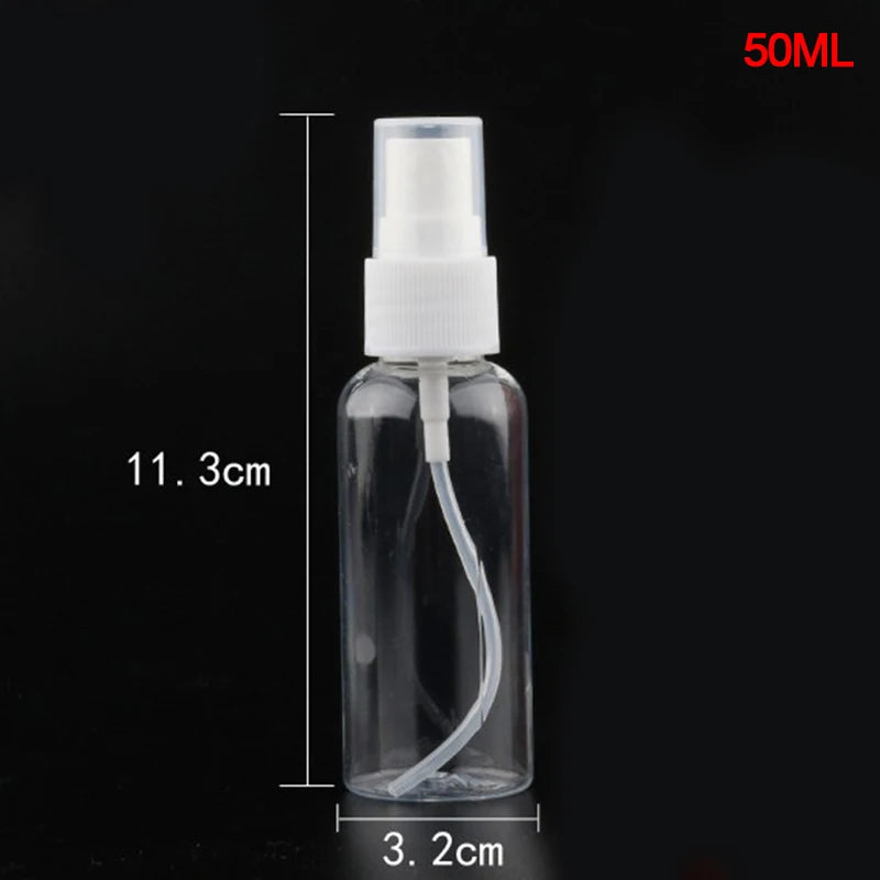 Clear Refillable Travel Spray Bottle – Mini Plastic Atomizer