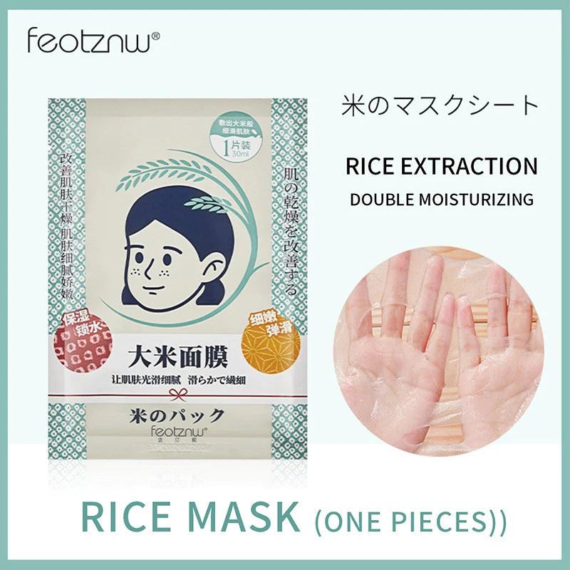 Fatini Rice Face Mask – Hydrating, Moisturizing & Pore Firming