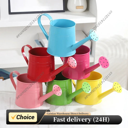 Garden Flower Kettle for Kids Adult with Sprinkler Head Candy Colored Plant Watering Can for Gardening Watering / Sprinkling Peaceful Pleasures Health and Wellness