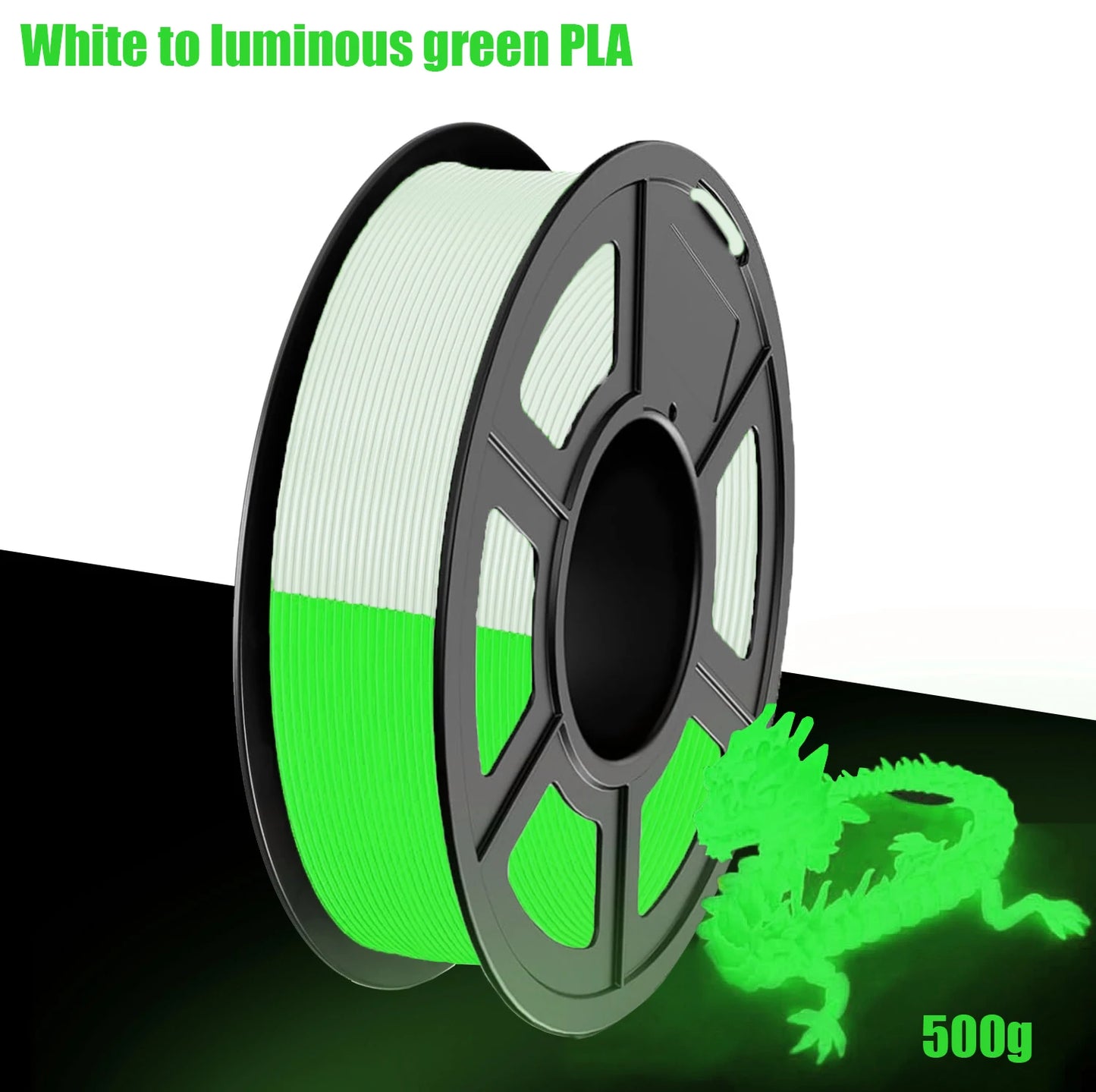 Glow in the Dark PLA Filament 1.75mm | ±0.02mm Accuracy