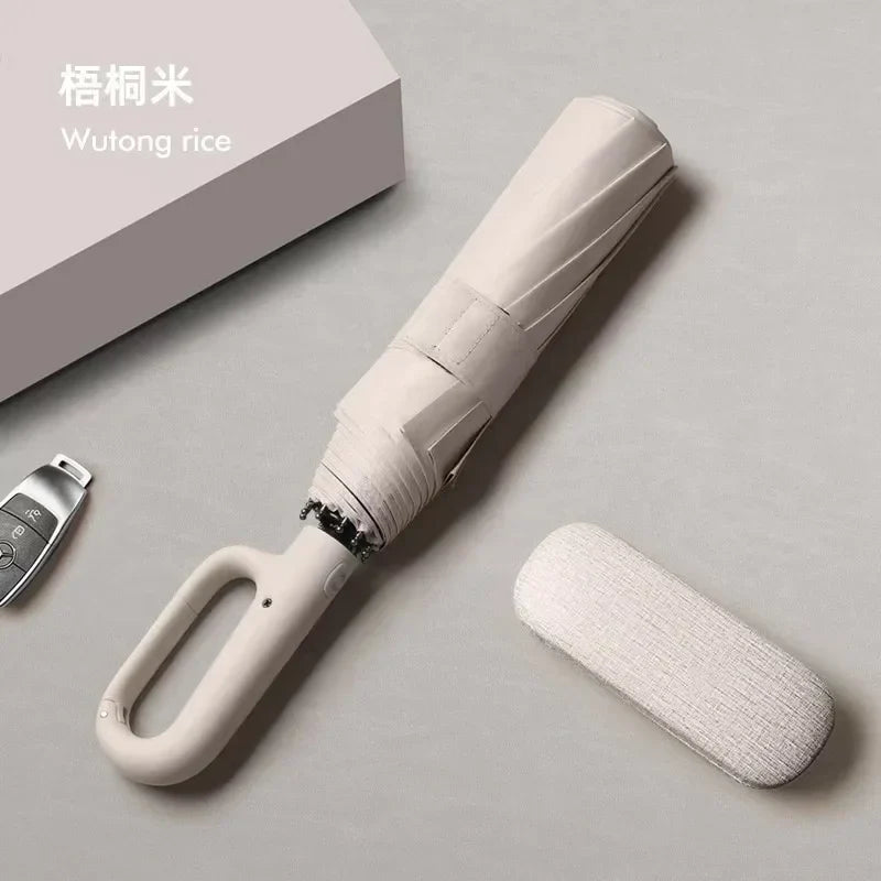 Automatic Folding Umbrella – Large Canopy, UV & Rain, Unisex