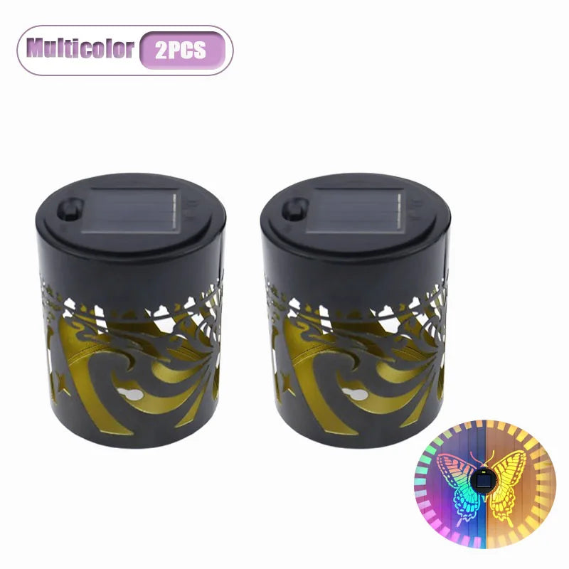 Butterfly Solar Wall Sconce | Warm & 7-Color Outdoor Garden Light
