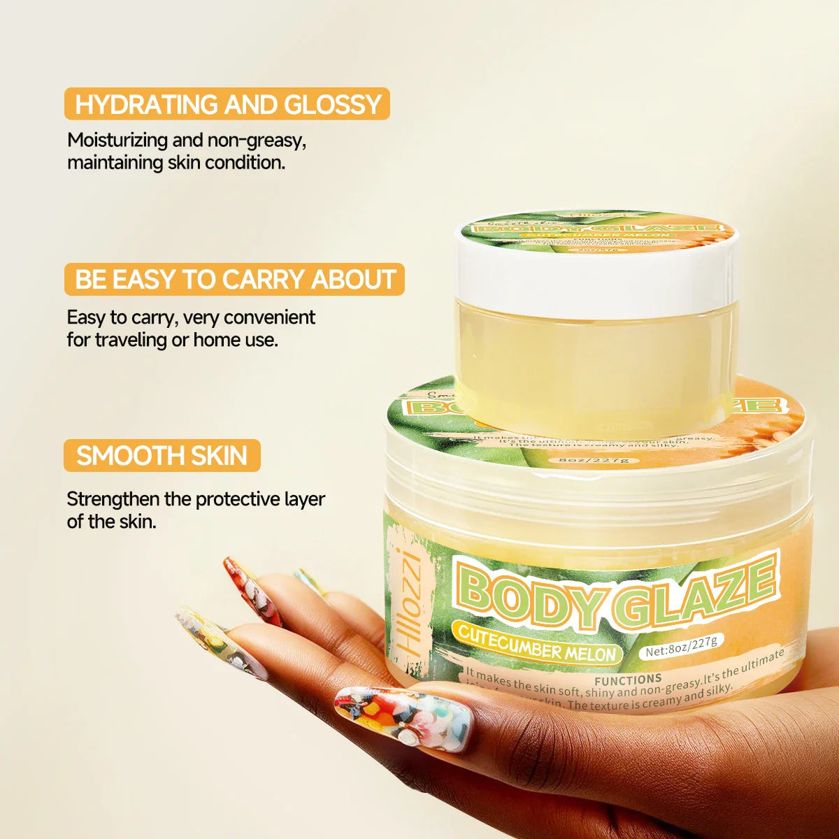Body Glaze Melon Cream – Moisturize, Brighten & Smooth Skin