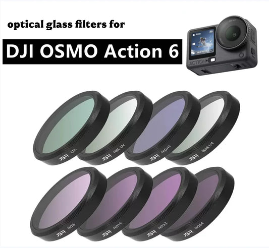 JSR DJI Osmo Action 6 UV CPL ND Lens Filter Set | HD Glass Camera Lens Filter Set Oasis Select