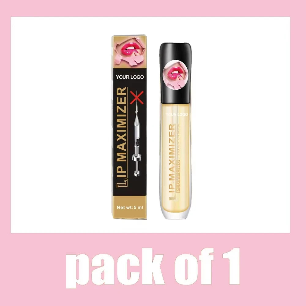 Long Lasting Lip Plumper Oil Serum Instant Volumising Essence Oil Moisturize Repair Lip Fine Lines Increases Elasticity Sexy Lip Peaceful Pleasures Health and Wellness Pack of 1 Pcs