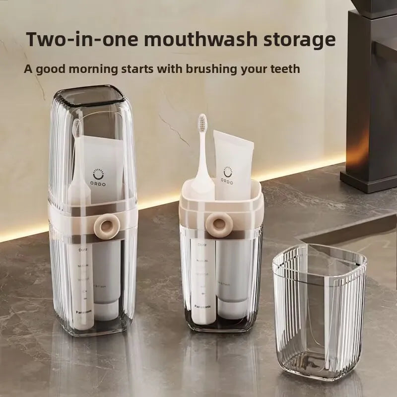 Portable Travel Toothbrush Cup Mouthwash Cup Residential School Toothbrush/Soap Storage Box Travel Outward Toothbrush Rack Peaceful Pleasures Health and Wellness