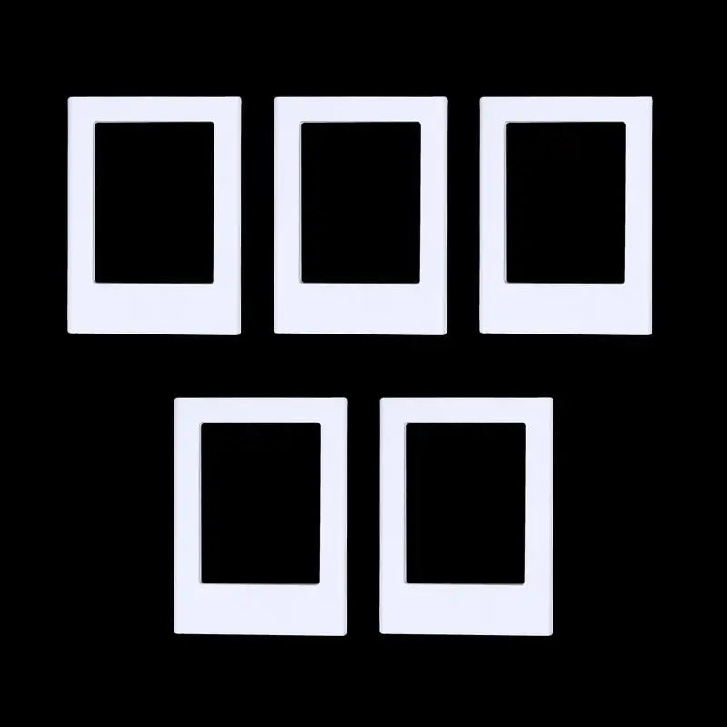 5PCS 3 Inch Magnetic Photo Frame Small Creative Magnet Picture Frames for Desktop Display Home Office Ornament Peaceful Pleasures Health and Wellness 5pcs white