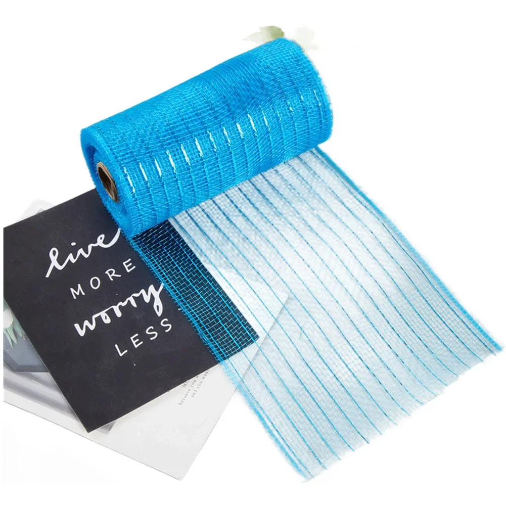 10 Yard PP Mesh Ribbon Roll Christmas Garland Material Holiday