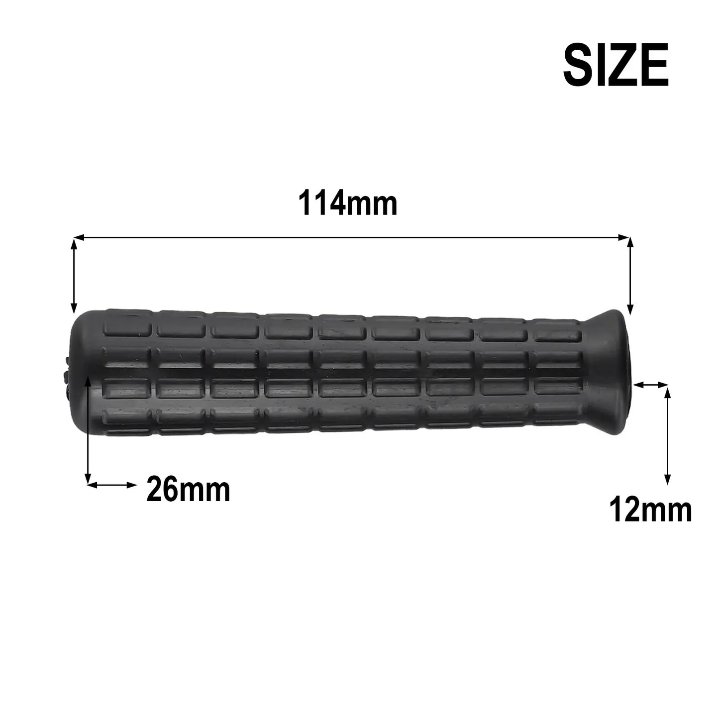 Wheelbarrow Rubber Handles Round Tubes Black Replacement Anti Slip