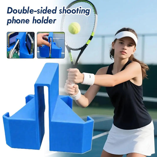 Double Sided Tennis Ball Phone Holder Stand Creative Shooting Prop For Vlog Selfie Live Hands Free Mini Phone Bracket Electronic Peaceful Pleasures Health and Wellness