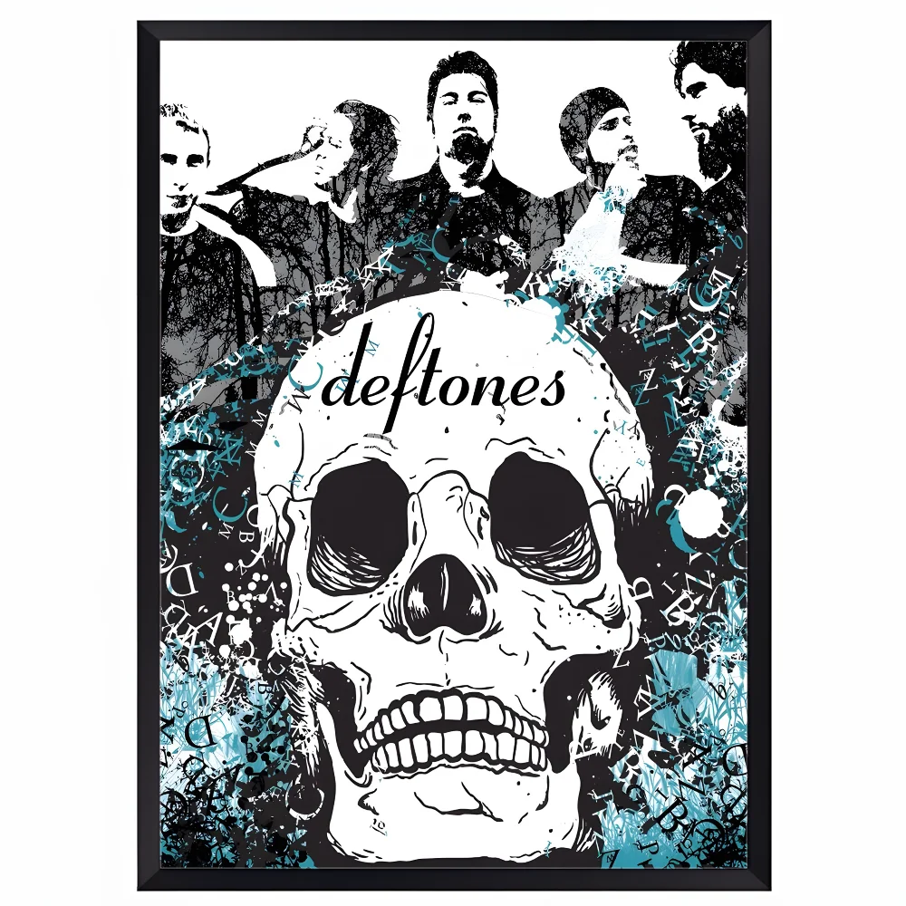 D-Deftones Band Poster HD art sticky wall waterproof home living room bar office aesthetic decoration Peaceful Pleasures Health and Wellness z14 50X70cmNoframe