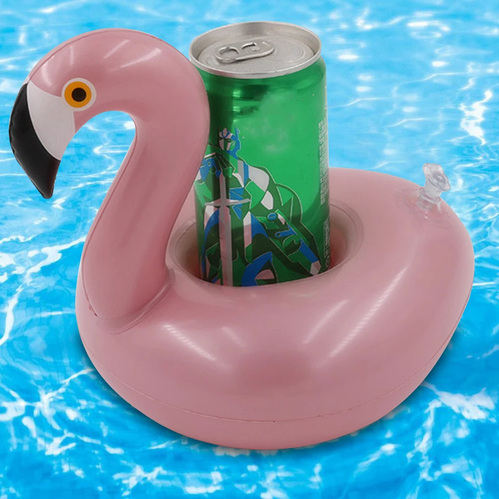 Float Beer Drink Tray Inflatable Swimming Pool Drink Cup Stand PVC Cooler Table Party Supplies for Pool Beach Swimming Peaceful Pleasures Health and Wellness Australia