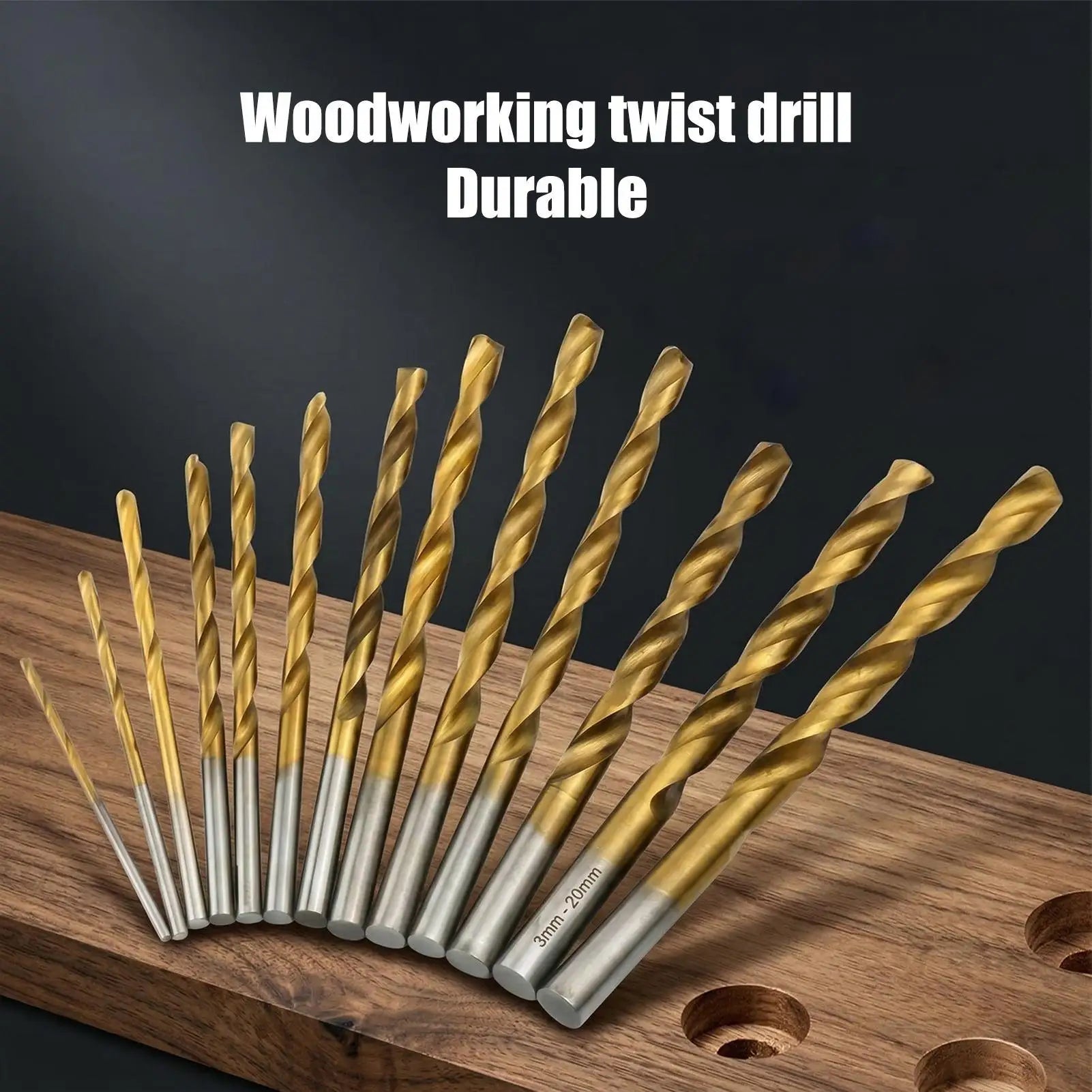 13pcs Twist Drill Bit Set 1.5-6.5mm HSS Woodworking & Metal Drilling Bits for Wood Copper Aluminum Alloy Stainless Steel Iron Peaceful Pleasures Health and Wellness