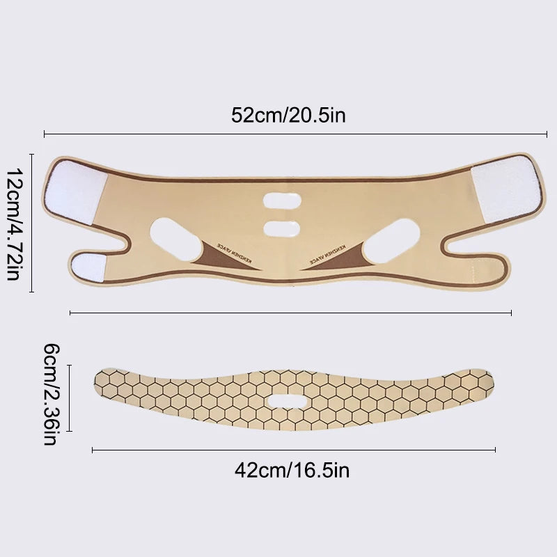 Chin Cheek Slimming Bandage V Shape Line Lifting Mask Elastic Polyester Face Mask Beauty Health Anti Wrinkle Strap Band Sleeping Peaceful Pleasures Health and Wellness