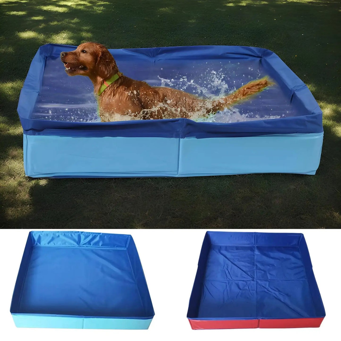 Pet Bathing Pool Outdoor Folding Swimming Pool Cat and Dog Cleaning Pool Adult Bathing Tub Outdoor Sand Play Toy Peaceful Pleasures Health and Wellness