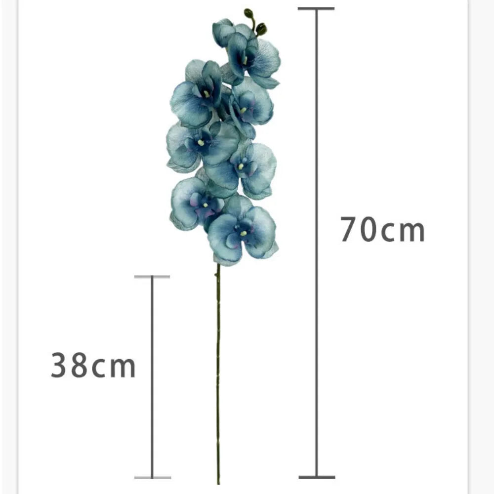 70cm Simulated Flower Single 8-head Silk Fabric Material Artificial Flower Iron Wire Inner Lining Multi Colored Floral Bouquet Peaceful Pleasures Health and Wellness