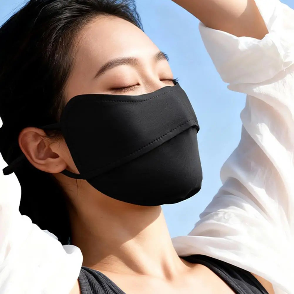 3DProtection Face Mask,Breathable Cooling Mask for Women,Eye Corner UV Protective Washable Face Shield for Outdoor Cycling Golf Peaceful Pleasures Health and Wellness