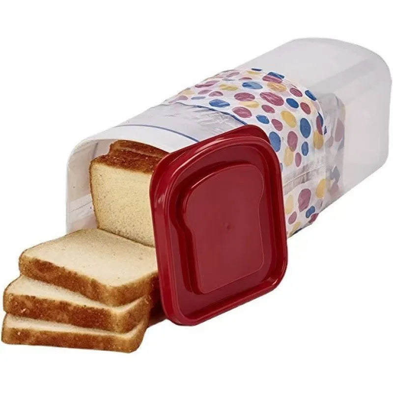 Hot Bread Loaf Container Clear Airtight Bread Box With Lid Sandwich Bread Holder For Homemade Tall Saver For Kitchen Peaceful Pleasures Health and Wellness Burgundy S
