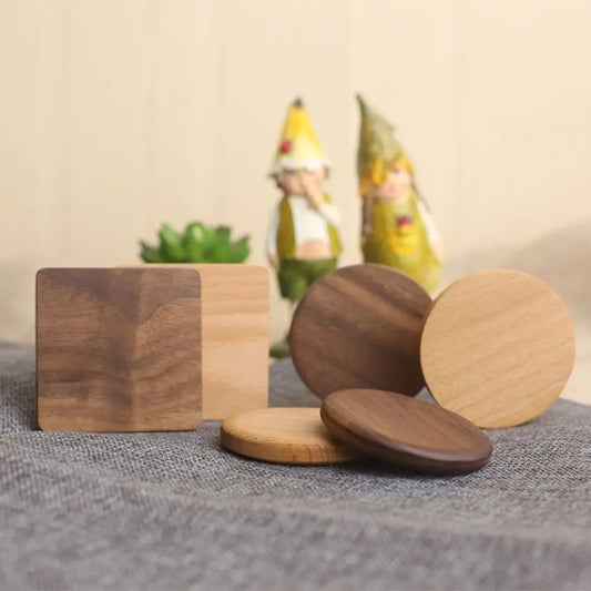 Wood Bamboo Coasters | Heat-Resistant Tea & Coffee Cup Mats Wood Coasters Oasis Select
