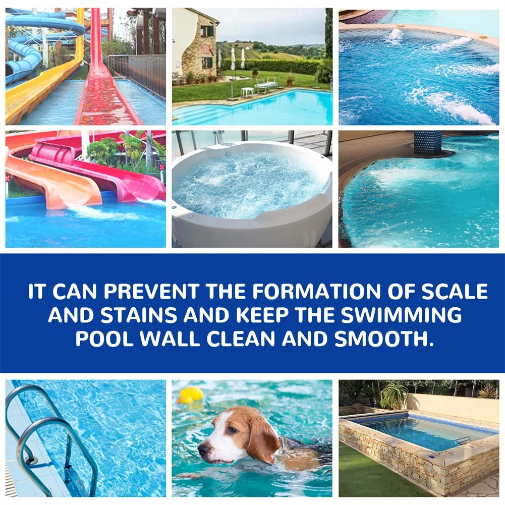 Pool Cleaning Tablets,Hot Tub And Spa Chlorine Tablets,Multifunction Long-Lasting Algaecide & Clarifier,Safe For All Pool Types Peaceful Pleasures Health and Wellness