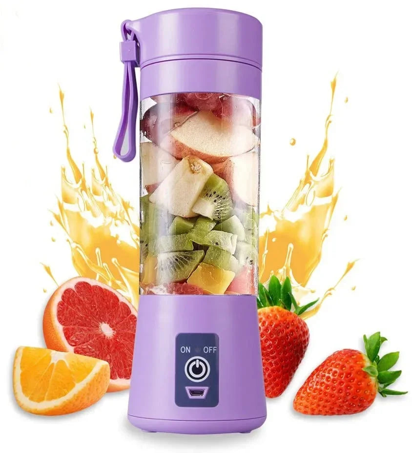 Gadgets Tools Rechargeable Kitchen Acceesories USB Blender Smoothie Dining. Automatic Maker Shake Electric Portable Mini Juicer Peaceful Pleasures Health and Wellness Purple