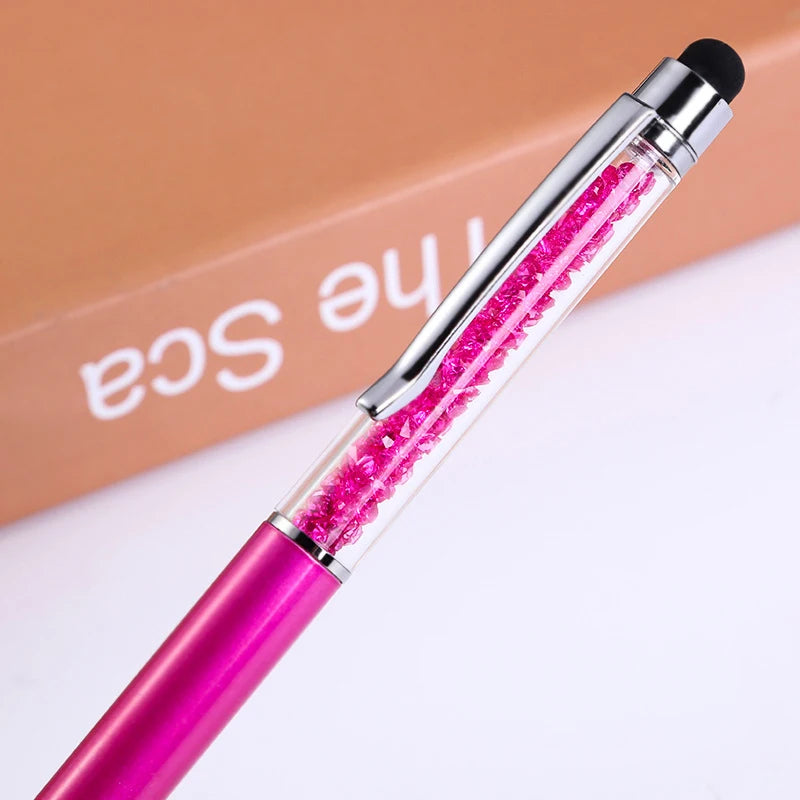 Diamond Ballpoint Pen Stylus For Touch Screen Pen Universal Tablet Touch Pencil For Phone Accessories Electrostatic Touch Pen Peaceful Pleasures Health and Wellness