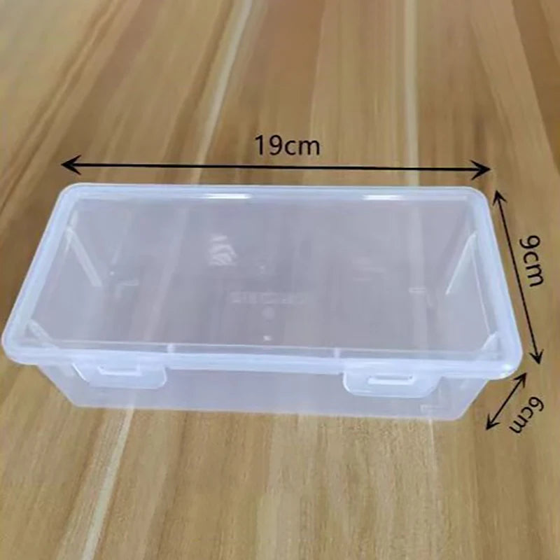 1 Storage Box Transparent PP Pen Box Multi-Functional & Large Capacity Stackable Stationery Organizer For Office Or School Peaceful Pleasures Health and Wellness 1pc