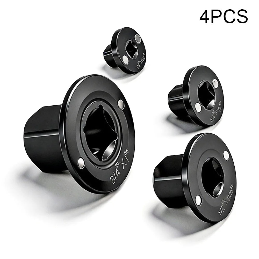4-Piece Low-Profile Impact Socket Adapter Set | 1/4 to 1" Drive