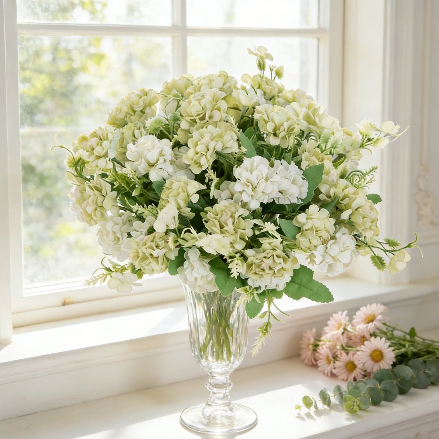 Artificial Silk Hydrangea Bouquet | Wedding & Home Decor