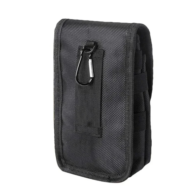 Outdoor Leisure Nylon Wear-resistant Waist Bag with A Three-compartment Layered Design for Pen Insertion Peaceful Pleasures Health and Wellness