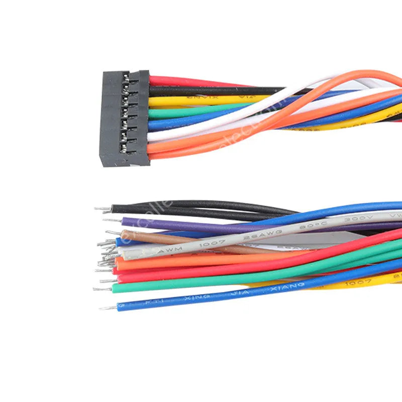 5PCS DuPont 2.0mm Terminal Connecting Line 4p-16p Single Ended Electronic Wire 10cm/20cm 26awg Double Row Rubber Shell Peaceful Pleasures Health and Wellness
