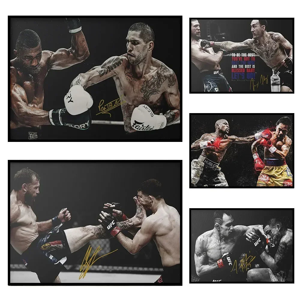 Boxing Canvas Wall Art – McGregor, Pettis & Benavidez Print Canvas Wall Art Peaceful Pleasures Health and Wellness