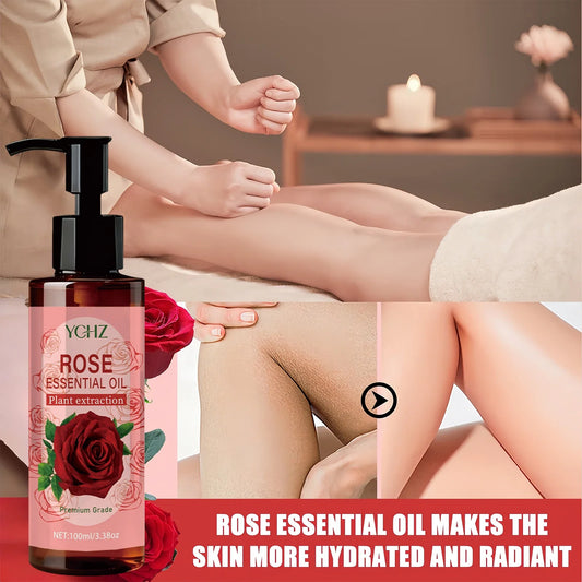 YCHZ Rose Body Oil 100ml – Moisturizing Massage Oil Body Massage Oil Oasis Select