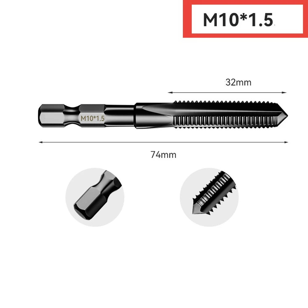 HSS 6542 Tap Drill Bit Hex Shank Thread Metric 2 5- Screw Taps Tool