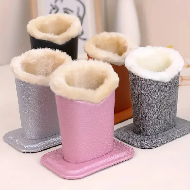 Pack of 1 Plush Lined Glasses Holder Stand Protective Glasses Case for Desks or Nightstands eyeglass case glasses pouch Peaceful Pleasures Health and Wellness