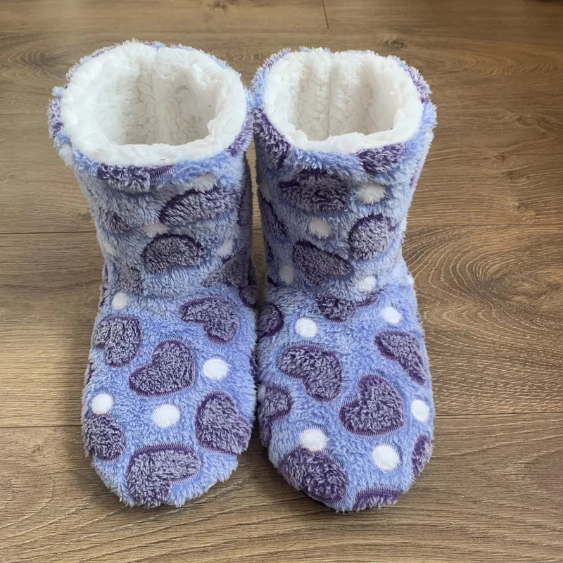 Women's Winter Fur Slippers | Non-Slip Thickened Indoor Socks