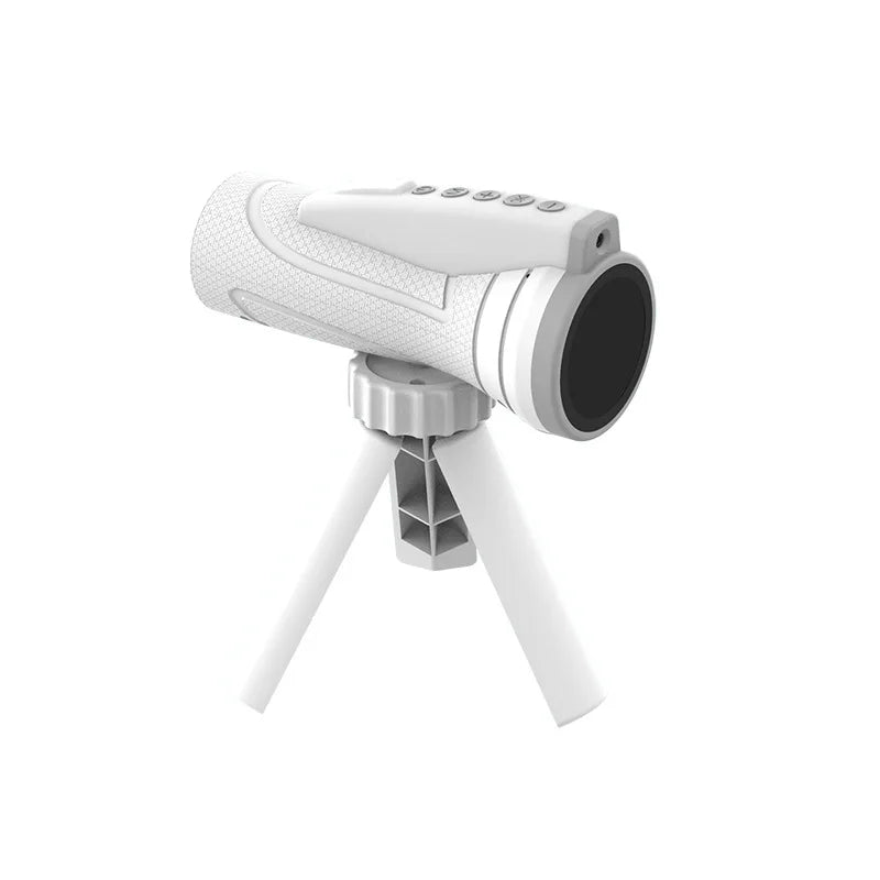 Children's High-Power High-Definition Telescope Scientific Experiment Toy Can Take Photos, Videos, Digital Telescope Peaceful Pleasures Health and Wellness white