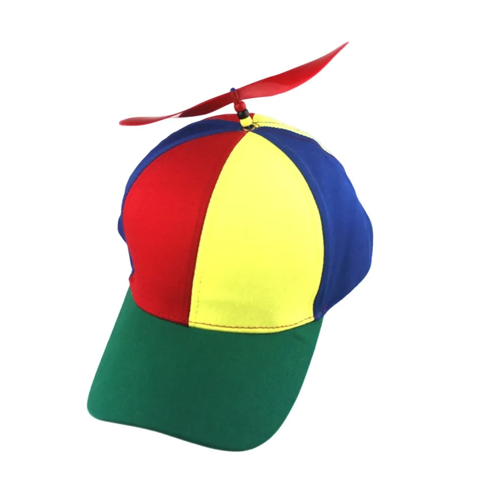 Rainbow Propeller Snapback Cap – Fun Unisex Baseball Hat