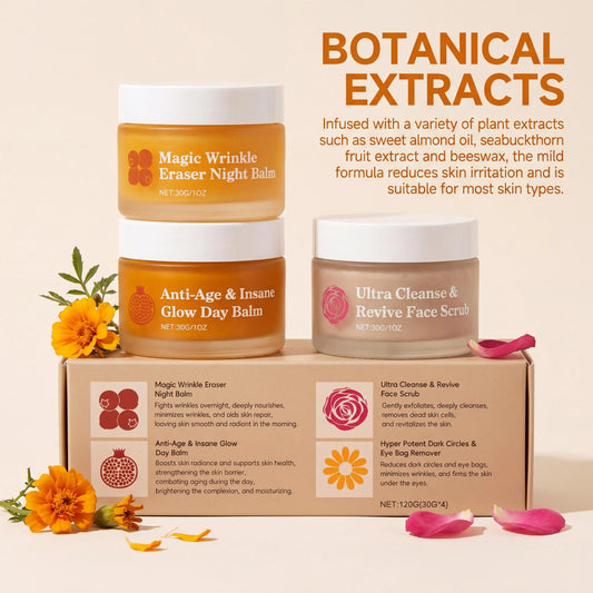 Day & Night Skincare Set – Moisturizing, Brightening & Eye Care Skincare Gift Set Oasis Select