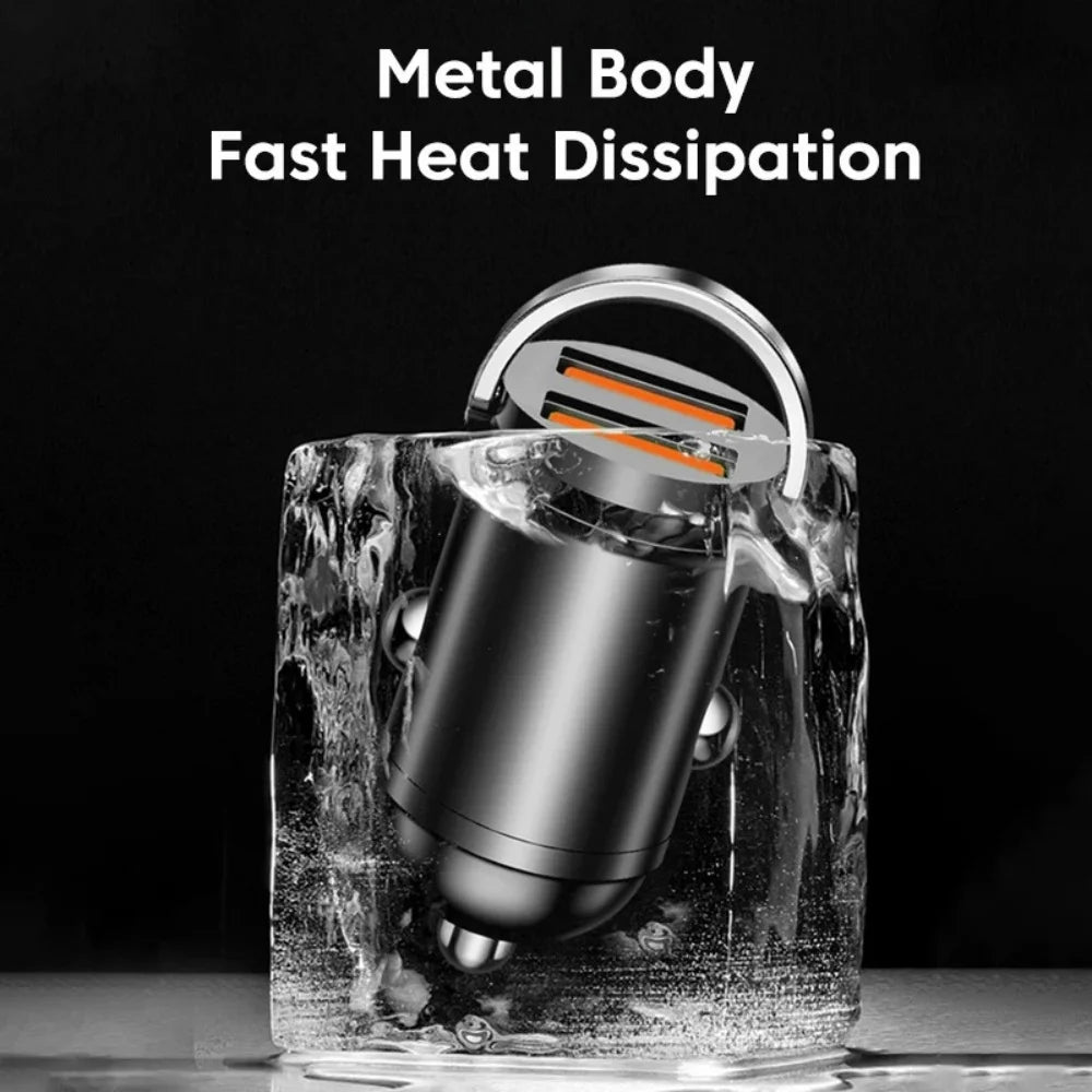 100/200W USB-C PD QC3.0 Mini Car Charger Fast Charging Adapter