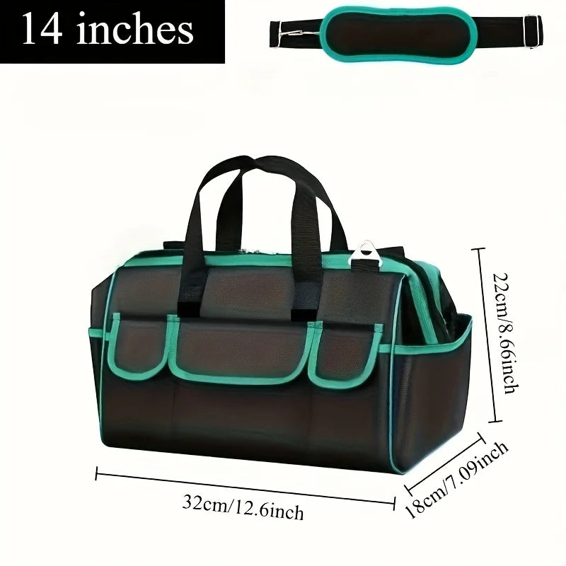 Heavy Duty Wide Mouth Tool Bag | Electrician Organizer