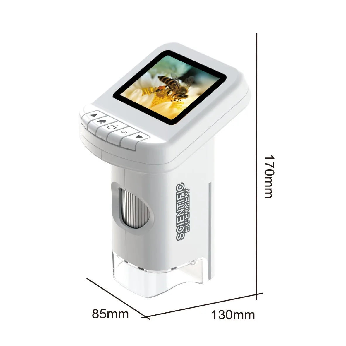 Children's Microscope, Portable Handheld Microscope, Student Science Experiment, Large Screen Desktop Microscope Peaceful Pleasures Health and Wellness