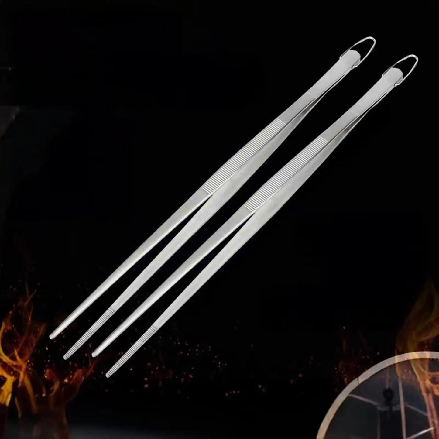 Stainless Steel Kitchen Tongs | BBQ Grill & Cooking Tongs